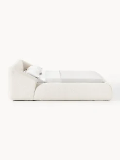 Westwing Collection Cama tapizada en tejido bouclé Sofia