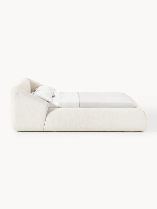 Westwing Collection Cama tapizada en tejido bouclé Sofia