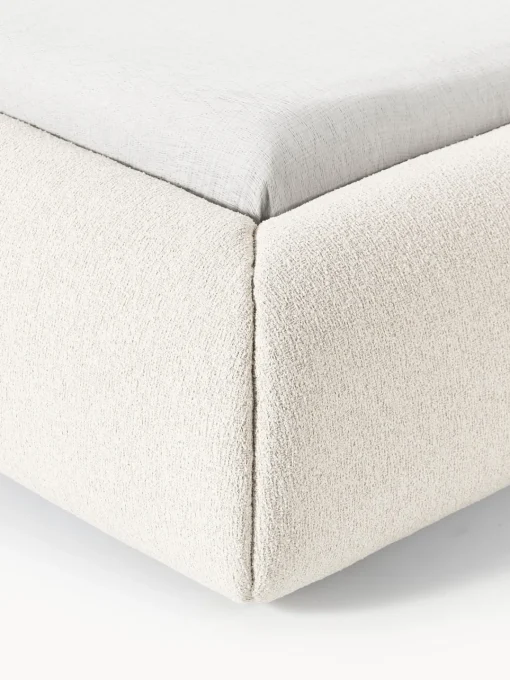Westwing Collection Cama tapizada en tejido bouclé Sofia