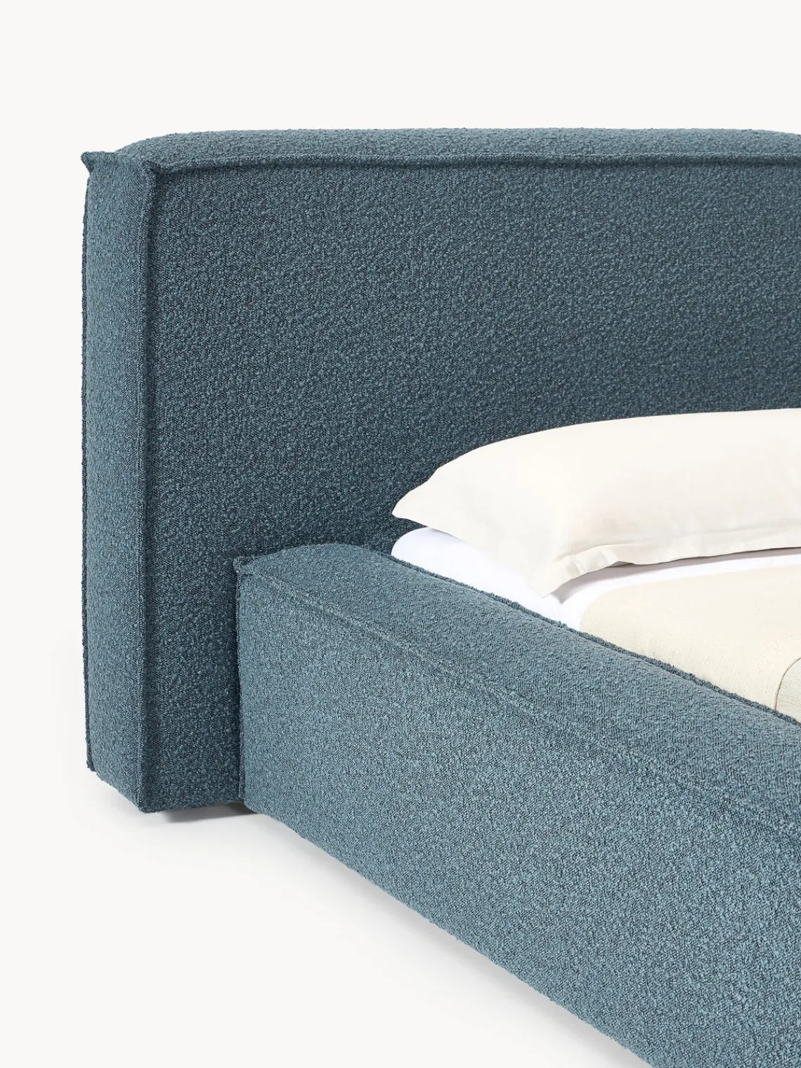 Westwing Collection Cama tapizada en tejido bouclé Lennon^ Camas Tapizadas|Camas