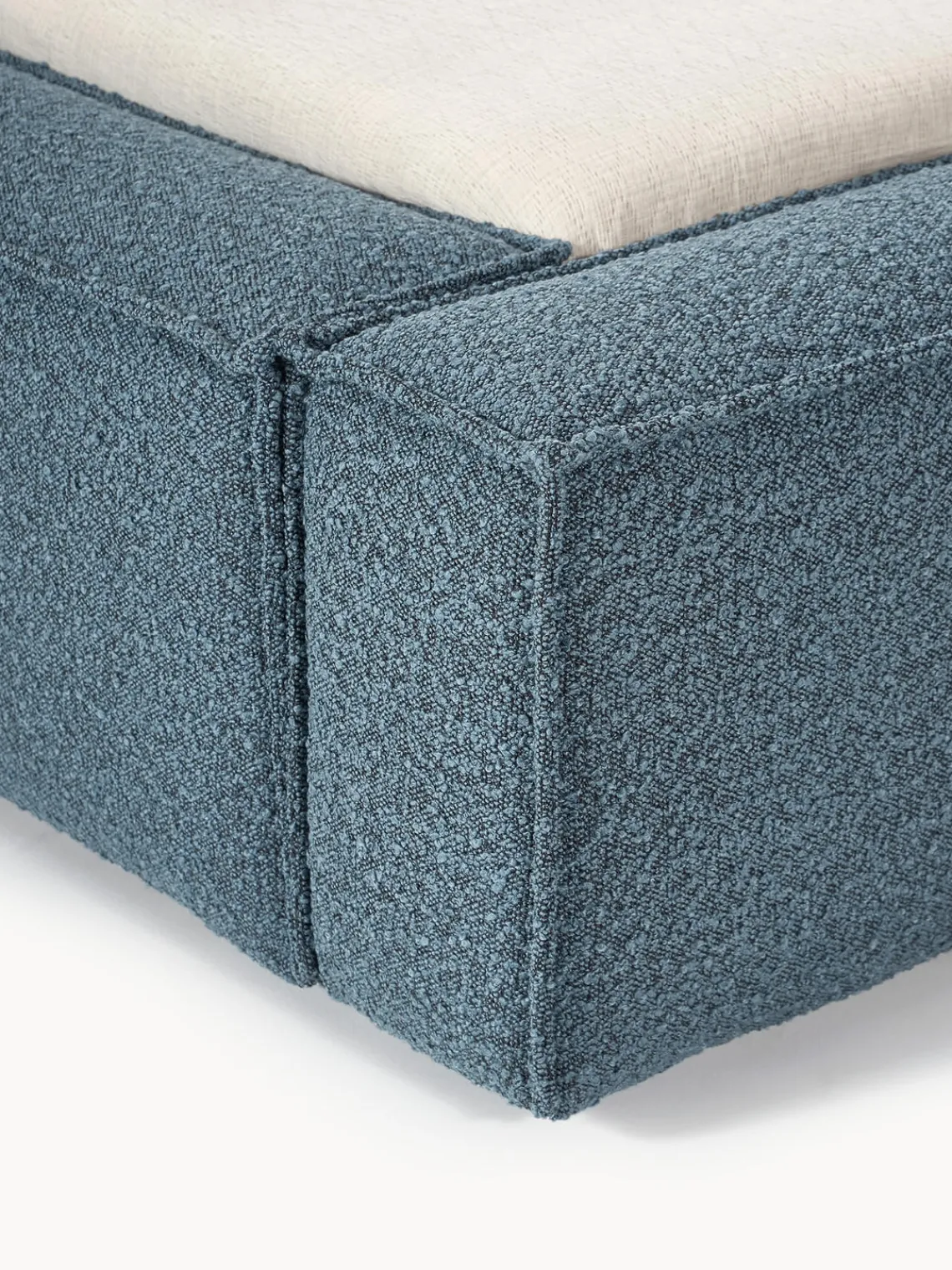 Westwing Collection Cama tapizada en tejido bouclé Lennon^ Camas Tapizadas|Camas