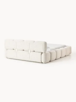 Westwing Collection Cama tapizada en tejido bouclé Tayla
