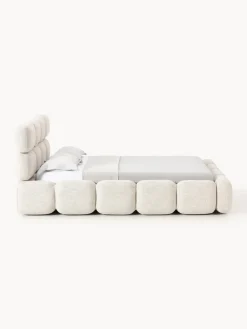 Westwing Collection Cama tapizada en tejido bouclé con espacio de almacenamiento Tayla^ Camas Tapizadas|Camas
