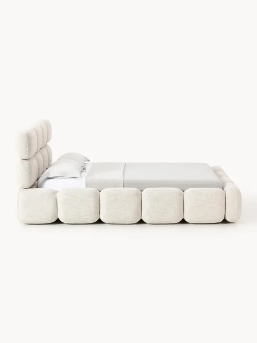 Westwing Collection Cama tapizada en tejido bouclé con espacio de almacenamiento Tayla^ Camas Tapizadas|Camas