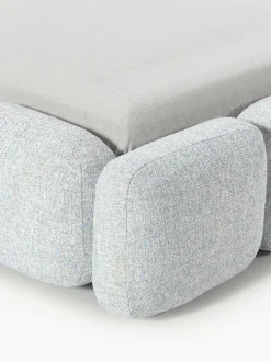 Westwing Collection Cama tapizada en tejido bouclé Tayla