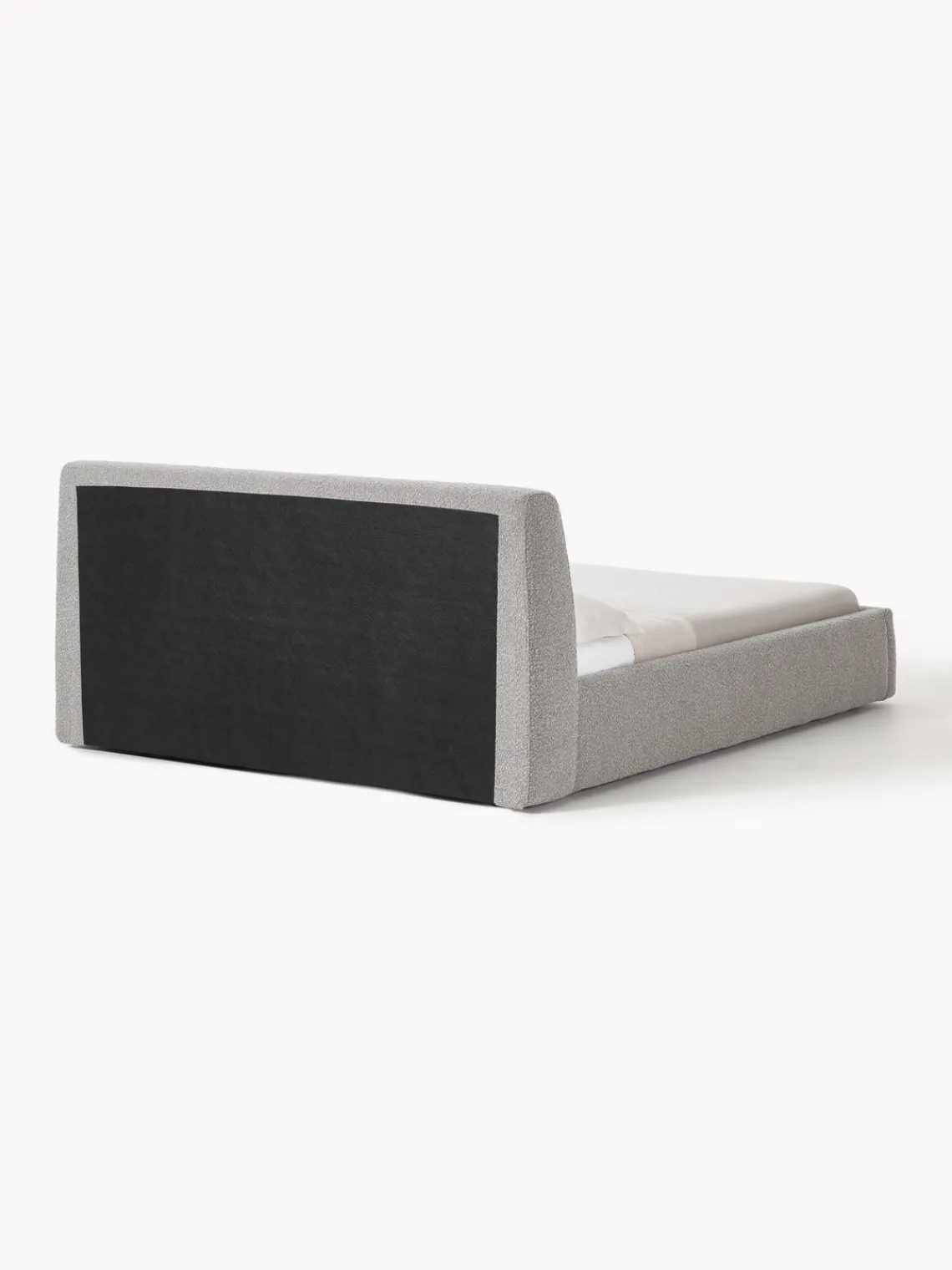Westwing Collection Cama tapizada en tejido bouclé Cloud