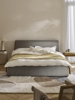 Westwing Collection Cama tapizada en tejido bouclé con espacio de almacenaje Cloud^ Camas Tapizadas|Camas