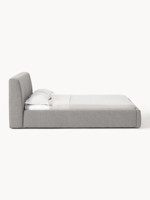 Westwing Collection Cama tapizada en tejido bouclé con espacio de almacenaje Cloud^ Camas Tapizadas|Camas