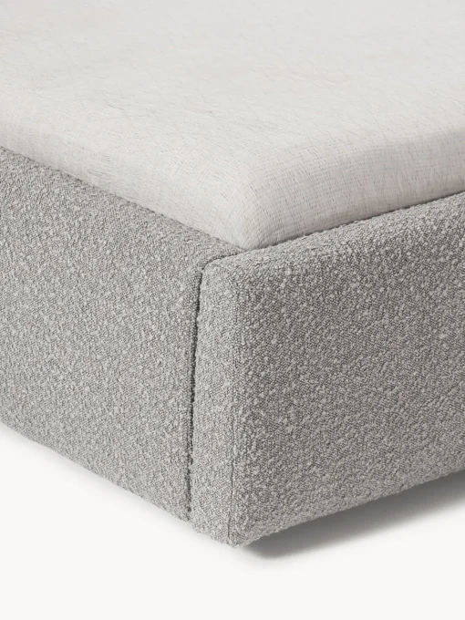 Westwing Collection Cama tapizada en tejido bouclé con espacio de almacenaje Cloud^ Camas Tapizadas|Camas