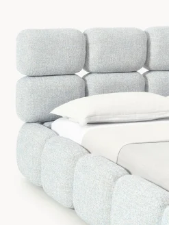 Westwing Collection Cama tapizada en tejido bouclé Tayla^ Camas Tapizadas|Camas