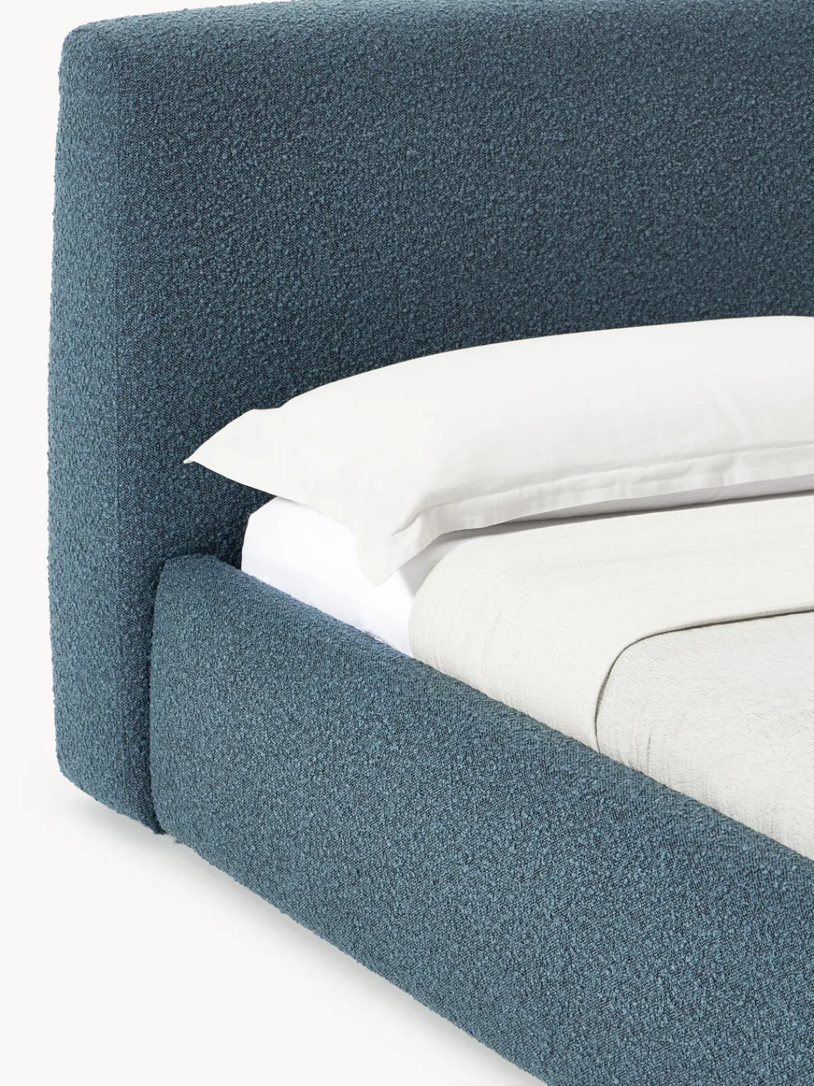 Westwing Collection Cama tapizada en tejido bouclé Cloud^ Camas Tapizadas|Camas