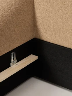 Westwing Collection Cama tapizada en tejido bouclé Sofia