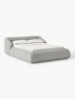 Westwing Collection Cama tapizada en tejido bouclé Sofia