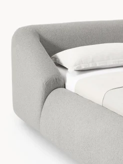 Westwing Collection Cama tapizada en tejido bouclé Sofia