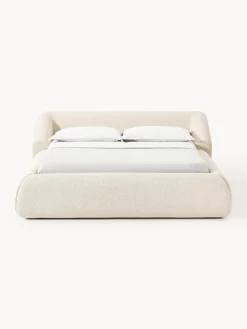 Westwing Collection Cama tapizada en tejido bouclé Sofia