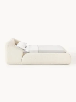 Westwing Collection Cama tapizada en tejido bouclé Sofia
