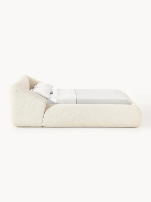 Westwing Collection Cama tapizada en tejido bouclé Sofia