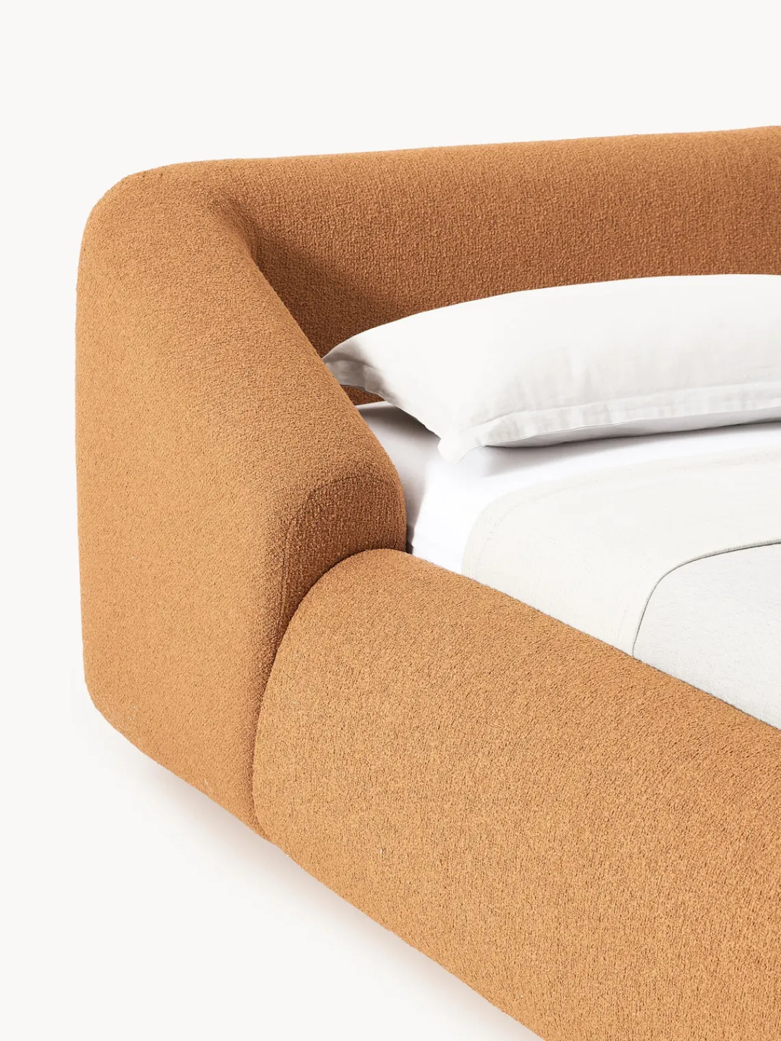 Westwing Collection Cama tapizada en tejido bouclé Sofia^ Camas Tapizadas|Camas