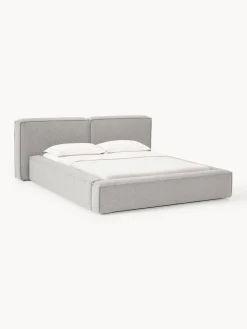 Westwing Collection Cama tapizada en tejido bouclé con espacio de almacenamiento Lennon^ Camas Tapizadas|Camas