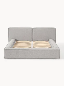 Westwing Collection Cama tapizada en tejido bouclé con espacio de almacenamiento Lennon^ Camas Tapizadas|Camas