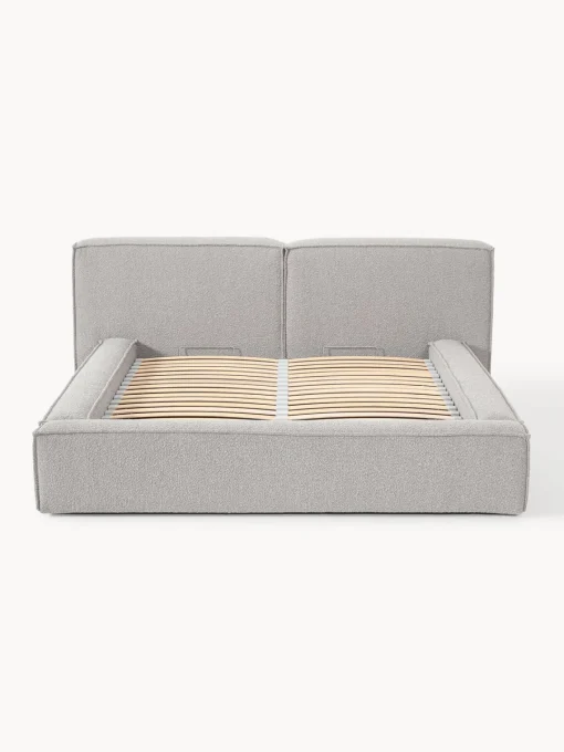 Westwing Collection Cama tapizada en tejido bouclé con espacio de almacenamiento Lennon^ Camas Tapizadas|Camas