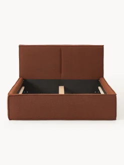 Westwing Collection Cama tapizada en tejido bouclé Dream