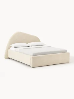 Westwing Collection Cama tapizada en tejido bouclé Gary