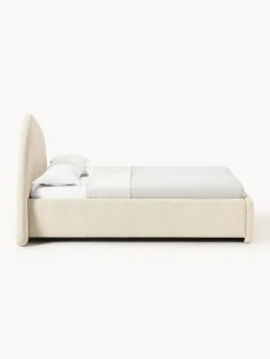 Westwing Collection Cama tapizada en tejido bouclé Gary