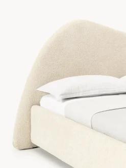 Westwing Collection Cama tapizada en tejido bouclé Gary