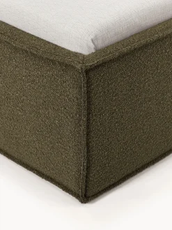 Westwing Collection Cama tapizada en tejido bouclé Dream