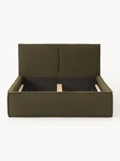 Westwing Collection Cama tapizada en tejido bouclé Dream