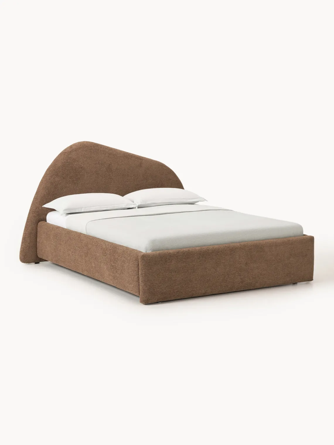 Westwing Collection Cama tapizada en tejido bouclé Gary^ Camas Tapizadas|Camas