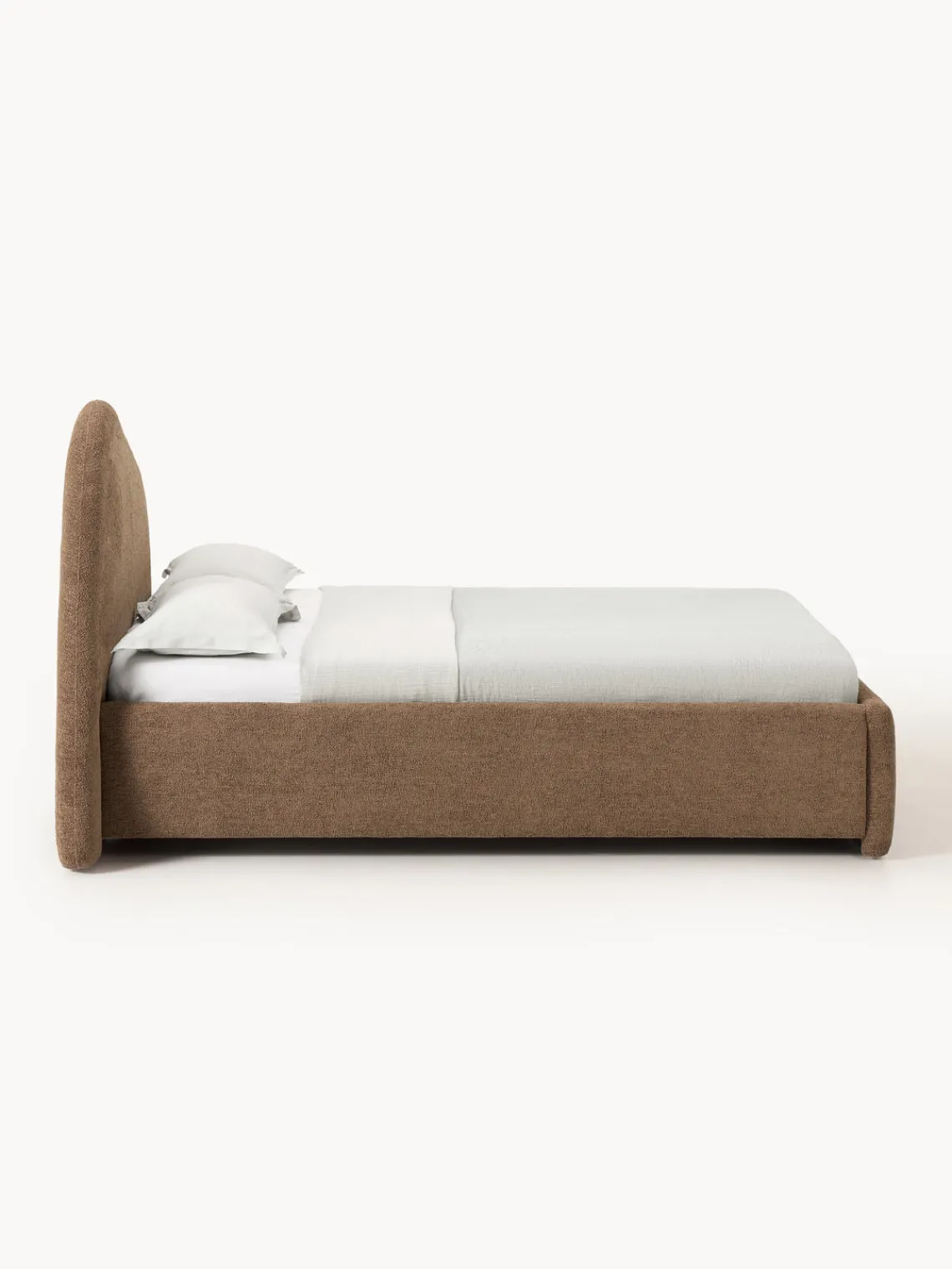 Westwing Collection Cama tapizada en tejido bouclé Gary^ Camas Tapizadas|Camas