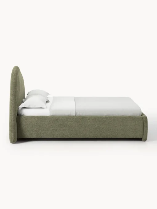 Westwing Collection Cama tapizada en tejido bouclé Gary^ Camas Tapizadas|Camas