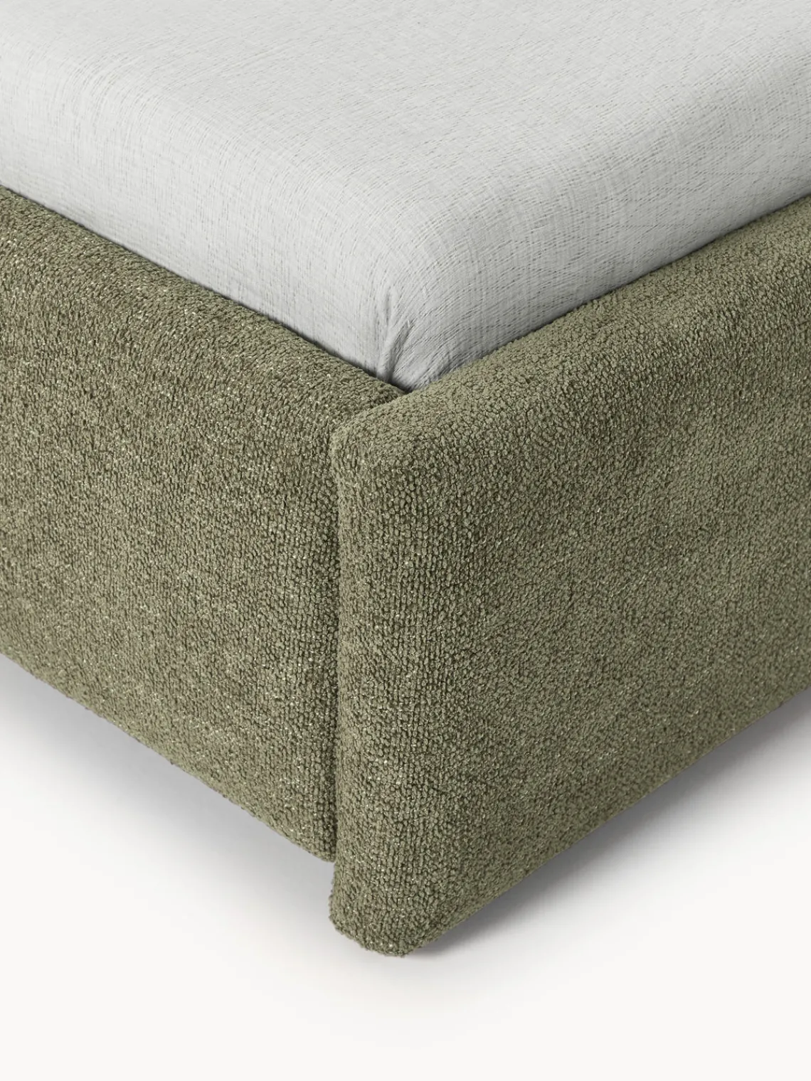 Westwing Collection Cama tapizada en tejido bouclé Gary^ Camas Tapizadas|Camas