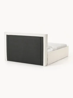 Westwing Collection Cama tapizada en tejido bouclé con espacio de almacenamiento Dream