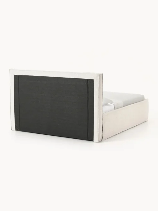 Westwing Collection Cama tapizada en tejido bouclé con espacio de almacenamiento Dream