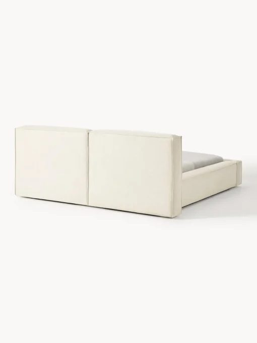 Westwing Collection Cama tapizada Lennon, con espacio de almacenamiento
