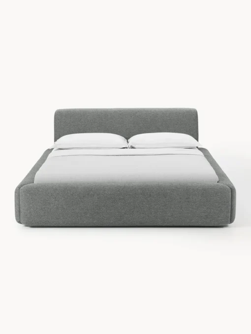 Westwing Collection Cama tapizada Melva, con espacio de almacenamiento