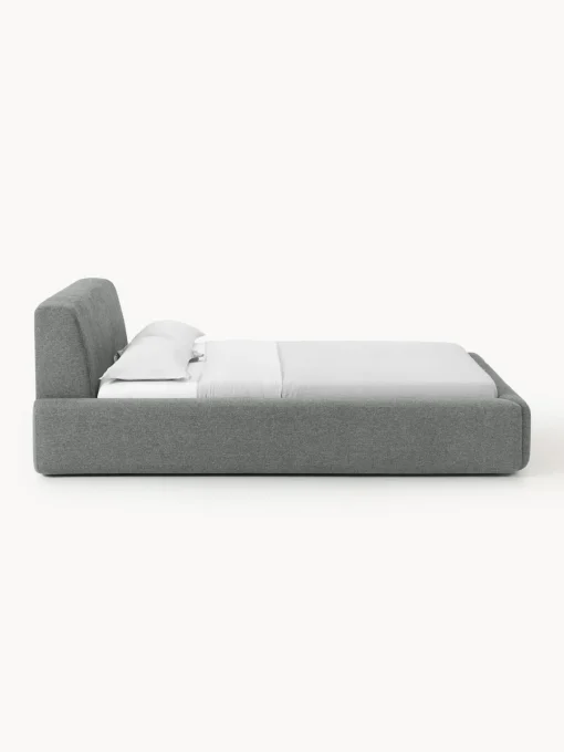 Westwing Collection Cama tapizada Melva, con espacio de almacenamiento