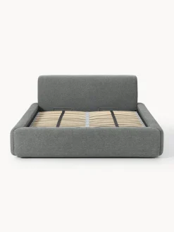 Westwing Collection Cama tapizada Melva, con espacio de almacenamiento