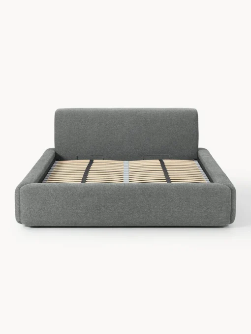 Westwing Collection Cama tapizada Melva, con espacio de almacenamiento