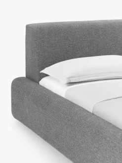 Westwing Collection Cama tapizada Melva, con espacio de almacenamiento