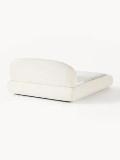 Westwing Collection Cama tapizada redondeada en tejido bouclé Alba^ Camas Tapizadas|Camas