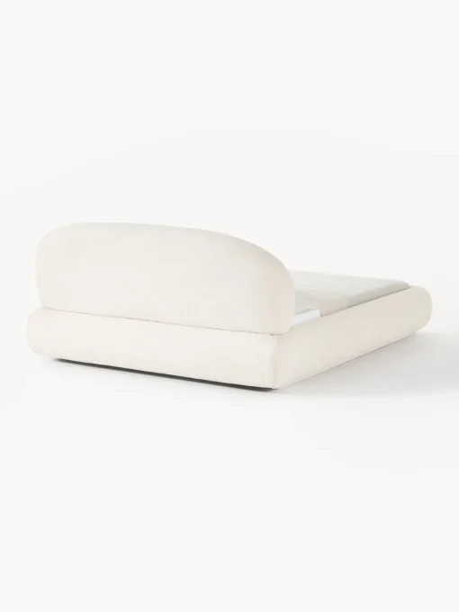Westwing Collection Cama tapizada redondeada en tejido bouclé Alba^ Camas Tapizadas|Camas