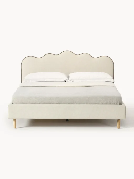 Westwing Collection Cama tapizada Romy, con cabecero