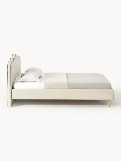 Westwing Collection Cama tapizada Romy, con cabecero