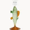 &k Amsterdam Candelabro artesanal de vidrio borosilicato Fish