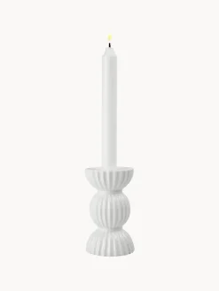 Lyngby Porcelaen Candelabro de porcelana con relieves Tura