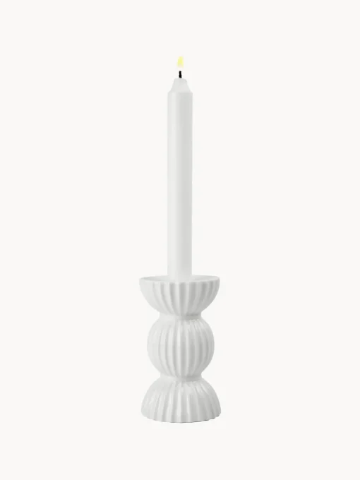 Lyngby Porcelaen Candelabro de porcelana con relieves Tura